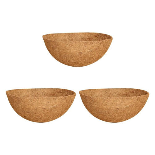 16 Tums Hängande Korgfoder, Rund Planteringsfoder för Hängande , Kokosnötsfiberfoder för Hängande Korgar Plantblomma