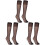 Women's Silk Thigh-High Socks Nylon 4 Pairs 1