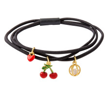 Enamel Hair Headband for Adults with Strawberry Orange