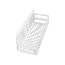 Stainless Steel Wall Basket for Storage - Metal Hanging Organizer, Kitchen Spice Rack & Bathroom Holder, Durable Mesh (Black/White)