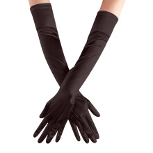 Women Solid Color Satin Wedding Party Wedding Gloves Carnival Party Gloves