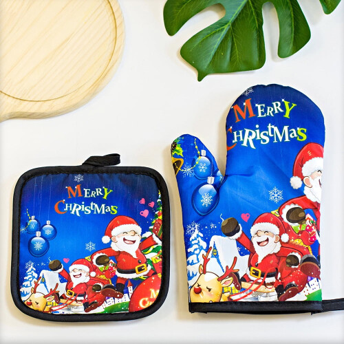 Insulation Kitchen Oven Glove High Temp Resistance 2 PCS