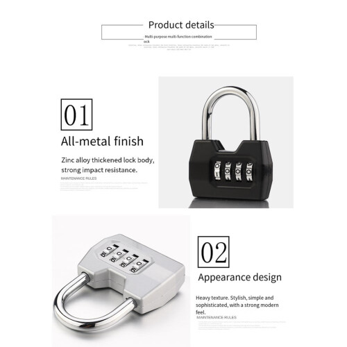 Metal Gym Locker Door Password Padlock 1