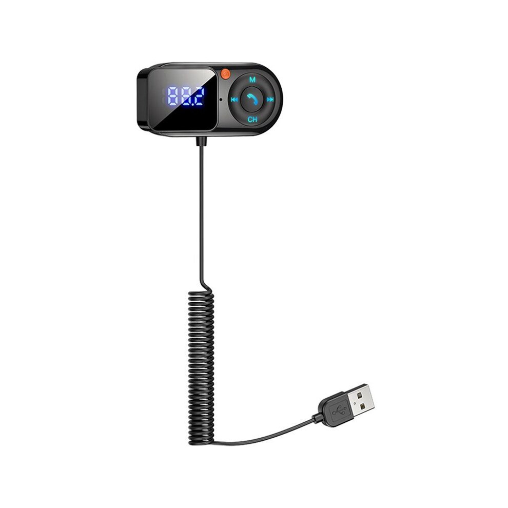 Wireless 5.0 Fm Transmitter Car Mp3 Player Handsfree Car Kit Lcd Aux Audio Usb Charge Pd18w Fm Modulat 4713774070754