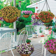 16Inch Hanging Basket Liner,Round Planter Liner for Hanging Basket,Coconut Fiber Liners for Hanging Baskets Plant Flower