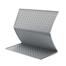 Alfombrilla de Silicona para Secar Platos para Encimera de Cocina, Alfombrilla Plegable Triple para Escurridor de Platos , Alfombrilla de Secado