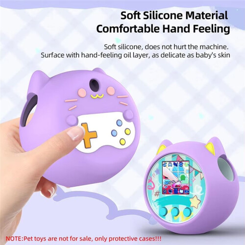 Cute Silicone Case Protective Skin Sleeve Anti-Fall Silicone Protective Case for Punirunes Virtual Electronic Pet 1