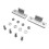 Turntable Dust Cover Hinges Repair Kit for Technics SL-D2 Q3 3200 Durable Hinge Brackets Replacement 2