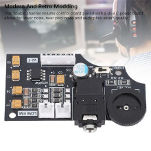 For GG High Quality DualChannel Volume Audio Board for Game Gear Using ELNA Audio Capacitors 2 Volume Output,C
