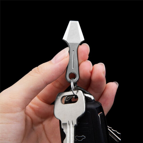Titanium EDC Pry Bar  Titanium Alloy  Keychain Pendant EDC Tool Camping Accessory 2