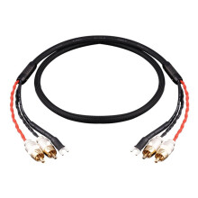 Fever Level Singing Arm Signal Cable Double Lotus with Ground Wire Oxygen Free Copper LP RCA Turntable Cable Audio Cable