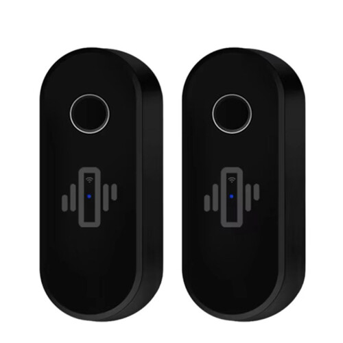 2Pcs  WiFi Vibration Sensor Alarm Wireless Vibration Detector Alert Real- Activity & Shock Detection Black