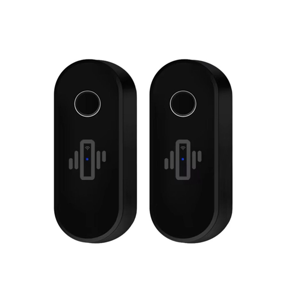 2Pcs Wifi Vibration Sensor Alarm Wireless Vibration Detector Alert Real- Activity & Shock Detection Black 4713474230045