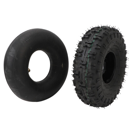 4.10-4 Tire Set 10in, Rubber, Inner/Outer, Black
