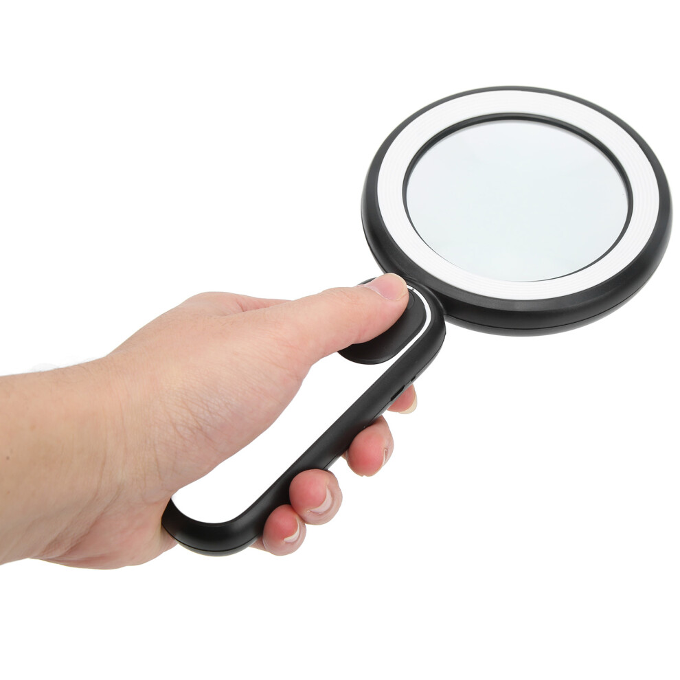 LED 10X Magnification Magnifier with Adjustable Lens for Reading & Observation
