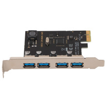 PCIe zu USB 3.0 Erweiterungskarte 4 Ports 5 Gbps Hochgeschwindigkeitskopie