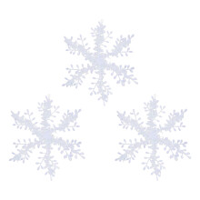 Snowflake Decorations White Hanging Ornaments 9 6 3 pcs