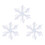 Snowflake Decorations White Hanging Ornaments 9 6 3 pcs 1