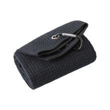 2/1PCS Tri-Fold Towels With Bag Hook Ring, WafflePattern Towels Soft Fiber Microfiber Fabric Cleaning Towel for Men and Women