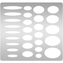 Metal Oval Stencil Template Stainless Steel 1 Piece