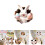 Easter Rabbit Wall Sticker, 3D Funny Eggshell Bunny Decal Compatible with Kitchen & Fridge, 1pc 1