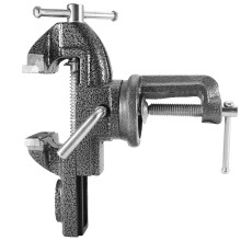 Universeller Werkbank-Schraubstock aus Gusseisen, 360 drehbare Basis, Klemm-Schraubstock, verstellbare Backen, robustes Material für Holz- und