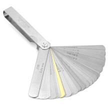 Edelstahl 32-Blatt Fühllehre im metrischen System 0,04–0,88 mm Abstandsmessgerät