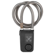 Bicycle Lock with Alarm High Decibel Sound Protection System Water Dust and Dirt Resistant Smart Bluetooth APP Connected Anti Theft Security Solution