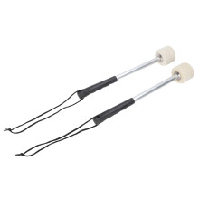 Durable Drum Mallets Bass Drum Percussion Sticks Wool Felt Head Stainless Steel Corrosion Resistant Handles Strong Elasticity Anti Slip Universal Use
