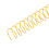 Gold Spiral Binding Coils 14.3mm for A4 Projects 48 Teeth 115 Sheets 9/16in 10