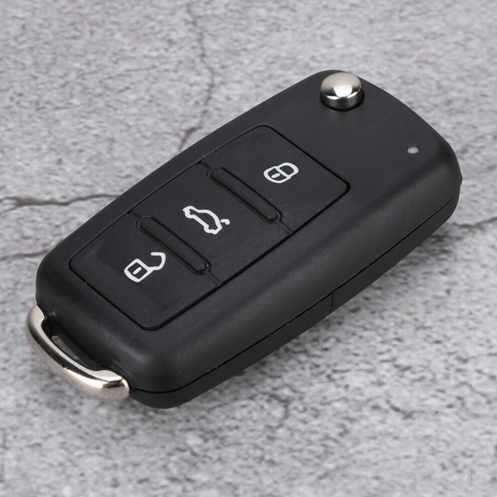 3 Button Car Remote Flip Key Fob Case For Mk6 Â Durable Abs Shell 9451393330037