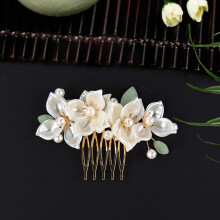 (2) Pearl Flower Hair Sticks, Hanfu Tassel Hairpin Gift Set