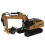 Durable 1:60 Scale Brown Alloy Model Backhoe Loader for Kids 8+ 16