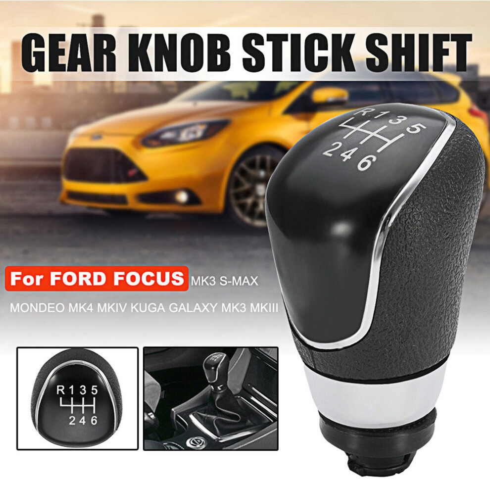 6-Speed Shift Knob For Ford Focus, Fiesta, C-Max, B-Max 6425207912538