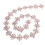 Catena di strass, 1 iarda, larghezza 3,5 cm, fiore rosa 1