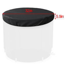 Waterproof Ice Bath Cover Dia 32in Dia 36.6in: Keep Your Cold Plunge Clean &Cold