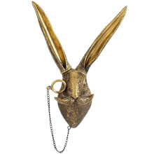 5 Pack Animal Head Wall Decor Gold Wall Sculpture Home Decor for Office Bedroom Modern Decor for Men Women