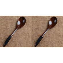 4/2/1PCS Wooden Spoons with Tied Line Handle, Compatible with Non-Stick Cookware