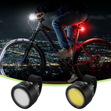 4-Pack Bike Lights Set: USB Rechargeable LED Front & Rear, High-Lumen Multi-Mode Flash, Compatible with Road/Mountain Bikes