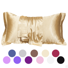 Queen Silk Pillowcase 20x30in, Hidden Zipper, Soft Breathable Satin for Hair & Skin – Compatible with Standard Pillows
