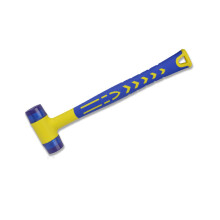 High Quality Rubber Mallet Double Face Hammer With Soft Impact Surface Ergonomic TPR Grip Wear Resistant Shockproof For Woodworking Tile Installation