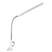 USB-oplaadbare LED-bureaulamp met flexibele metalen slang en aanraaksensor, oogvriendelijk licht voor studeerkamer, slaapkamer en werkplek.