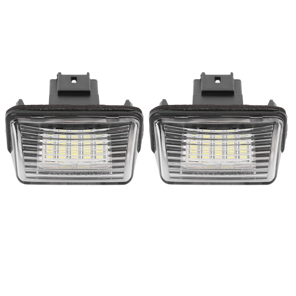 Plug And Play Xenon Led License Plate Tag Lamp For Toyota Camry Prius C Yaris Highlander Avalon, Error Free Super Bright Led With Can Bus White/Light 9557311543005