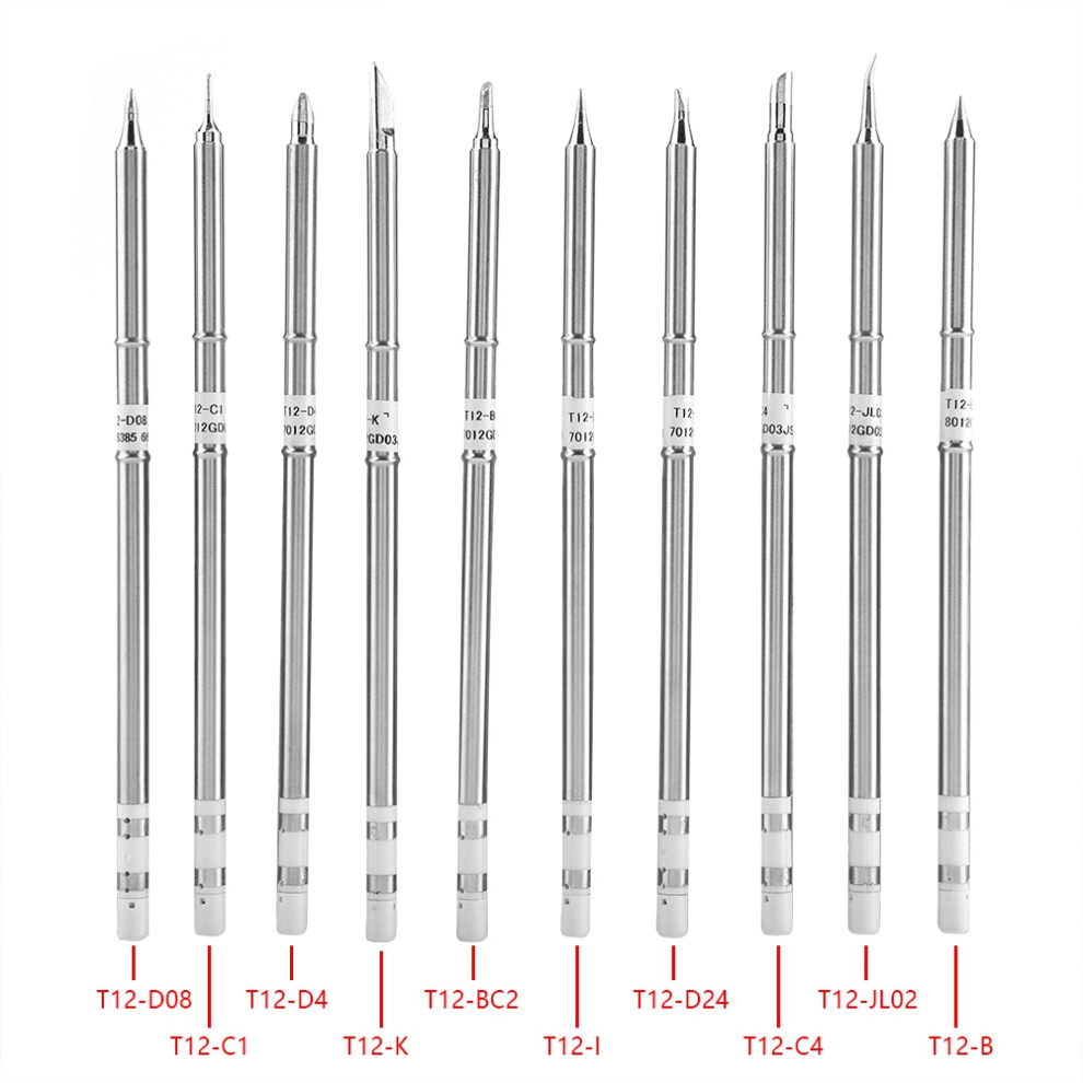 Quick Thermal Conductivity Soldering Iron Tips Lead-Free Soldering T12series Anti-Oxidation Cordless Soldering Station Heat Resistant For Hakko 9557311547294
