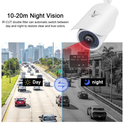 Κάμερα CCTV νυχτερινής όρασης IR Υβριδική TVI CVI AHD960H Αδιάβροχη εσωτερική εξωτερική