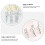 Silver Rhinestone Nail Rings for Women 8-Pack 7