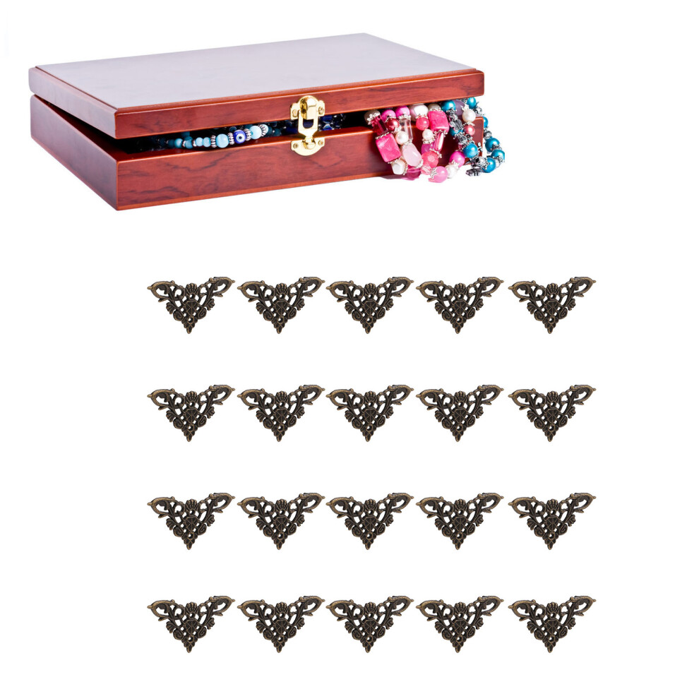 Corner Guards Zinc Alloy 20Pcs Elegant Retro Corner Protectors for Cabinets