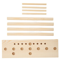Wooden Adjustable Bow Maker for Ribbon, Multi-Size DIY Crafts & Party Decor