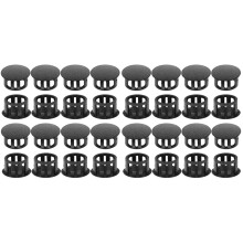 200Stk ABS Lochschutz Möbelstopfen Für DIY Möbelteile, Schwarz,