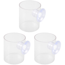 3Stk Aquarium Futterhilfe, Schwimmender Futterring, Transparent